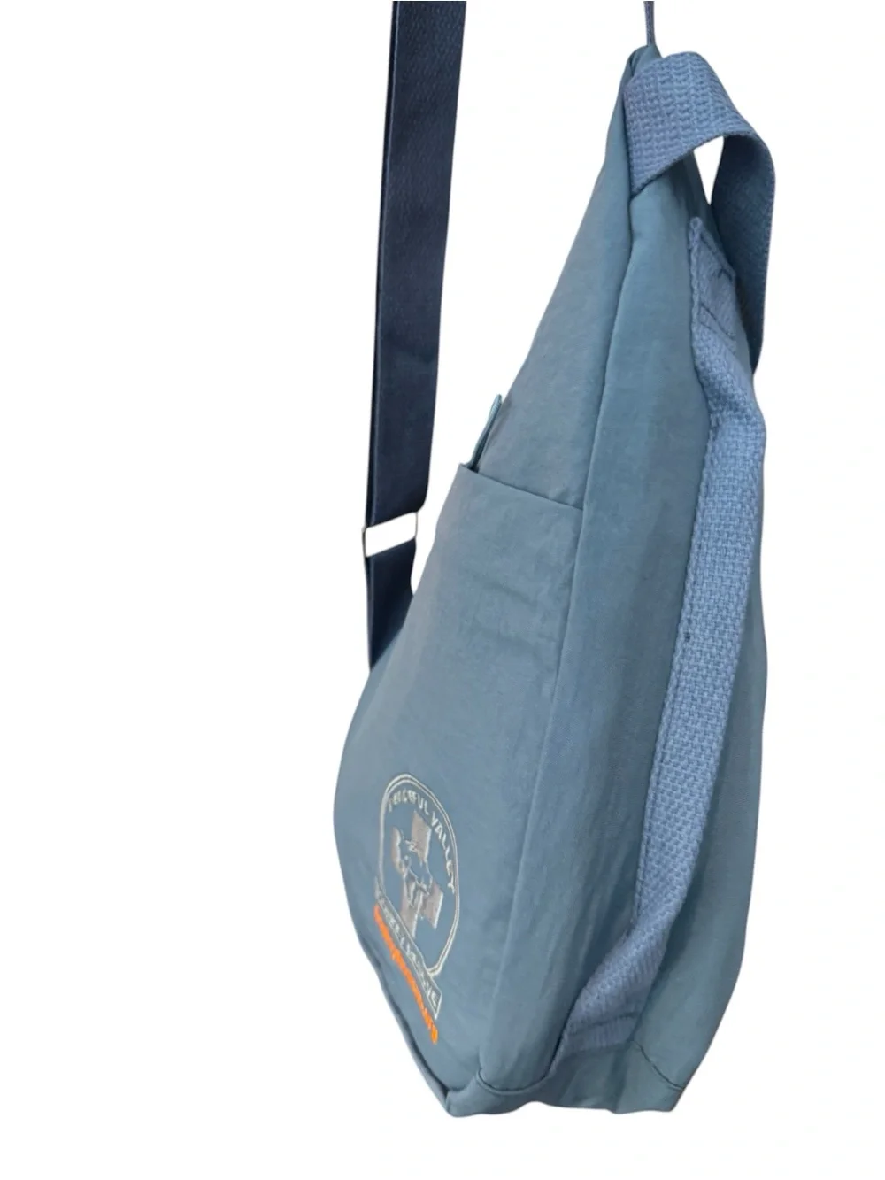 New Lightweight Blue/Gray Small Sling Bag Casual Crossbody Nylon Day Pack